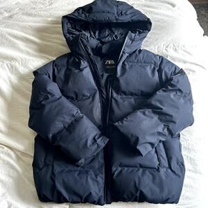 Kids Navy Zara Puffer jacket
